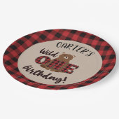 Wild ONE Pned Beer Birthday Party Papieren Bordje (Gekanteld)