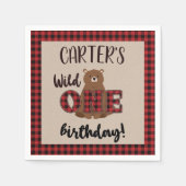 Wild ONE Pned Beer Birthday Party Servet (Voorkant)