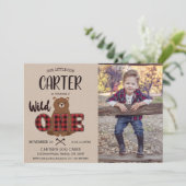 Wild One Pond Beer Foto Birthday Party Kaart (Staand voorkant)