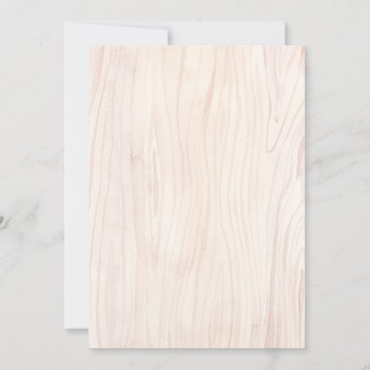 Wild One Rain Bos Dieren Whimsical Verjaardag Kaart (Achterkant)