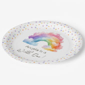 Wild One Rainbow Kids Verjaardag Papieren Bordje (Gekanteld)