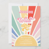 Wild One Rainbow Sunshine, eerste verjaardag Kaart (Voorkant)