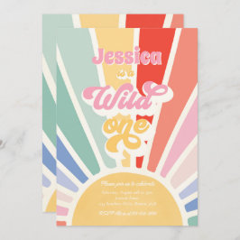 Wild One Rainbow Sunshine, eerste verjaardag Kaart