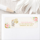 Wild One retouradres labels Boho Wild One Party (Insitu)