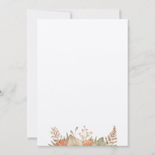 Wild One retro boho thema Eerste Verjaardag Kaart (Achterkant)