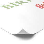 Wild One Retro Rainbow Daisy Welkom Poster (Hoek)