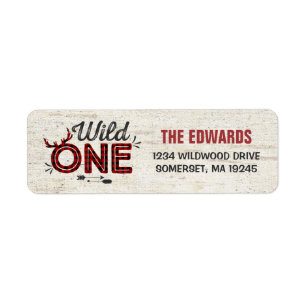Wild One Return Address Labels Wild One Party