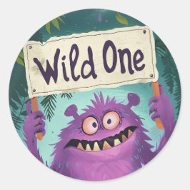 Wild One Ronde Sticker