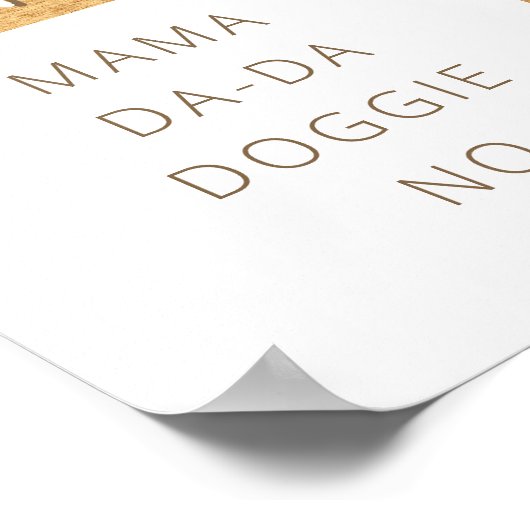 Wild One Rustic Deer Antler 1ste verjaardag Poster (Hoek)