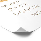 Wild One Rustic Deer Antler 1ste verjaardag Poster (Hoek)