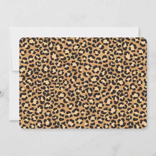 Wild One Safari 1e Verjaardag Foto Kaart (Achterkant)