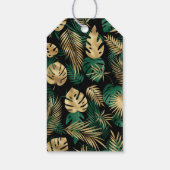 Wild One Safari 1st Birthday Green Gold Black Cadeaulabel (Achterkant)