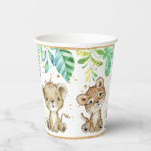 Wild One Safari 1st Birthday Paper cup Papieren Bekers (Rechts)