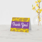 Wild One Safari 1st Birthday Party Kind Kaart (Gele Bloem)