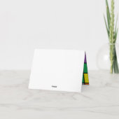 Wild One Safari 1st Birthday Party Kind Kaart (Achterkant)