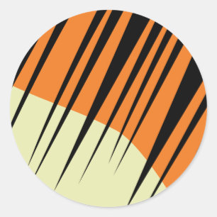 Wild One Safari 1st Birthday Party Kind Ronde Sticker