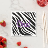 Wild One Safari 1st Birthday Party Kind Servet (Insitu)