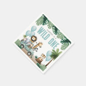 Wild One Safari 1st Birthday Servet (Hoek)