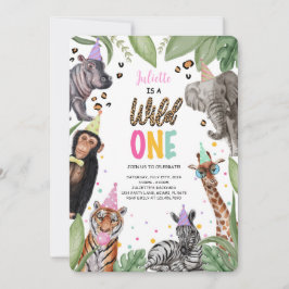 Wild One Safari 1ste verjaardag Kaart