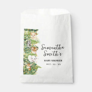 Wild One Safari Animal Baby shower Party Bedankzakje