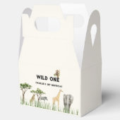 Wild One Safari Animal Birthday Party Bedankdoosjes (Geopend)