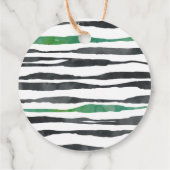 Wild One Safari Animal Kinder 1e verjaardag Bedankjes Labels (Achterkant)