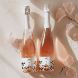 Wild One Safari Animal Oerwoud Baby shower Sparkling Wijnetiket