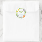 Wild One Safari Animals Baby shower Boy Sticker (Tas)