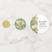 Wild One Safari Animals Baby shower Confetti (Achterkanten)