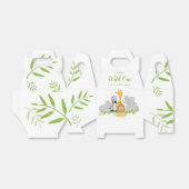 Wild One Safari Animals Baby shower Favor Box Bedankdoosjes (Uitgevouwen)