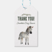 Wild One Safari Animals Baby shower Hartelijk dank Cadeaulabel (Voorkant)