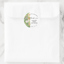 Wild One Safari Animals Baby shower Hartelijk dank Ronde Sticker