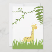 Wild One Safari Animals Baby shower Invitation Kaart (Achterkant)
