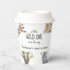 Wild One Safari Animals Baby shower Papieren Bekers
