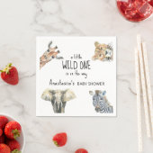 Wild One Safari Animals Baby shower Servet (Insitu)