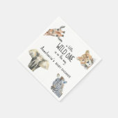 Wild One Safari Animals Baby shower Servet (Hoek)