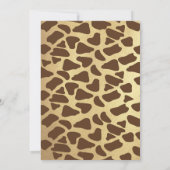 Wild One Safari Animals Birthday Invitation Kaart (Achterkant)