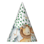 Wild One Safari Animals Birthday Party Pet Feesthoedjes (Links)
