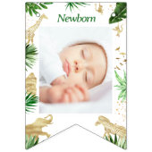 Wild One Safari Animals Boy 1st Birthday Vlaggetjes (Derde vlag)