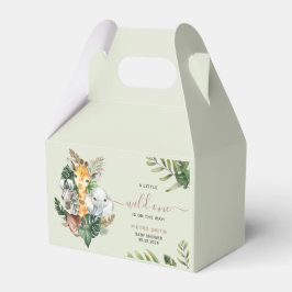 Wild One Safari Animals Boy Baby shower Bedankdoosjes