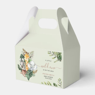 Wild One Safari Animals Boy Baby shower Bedankdoosjes