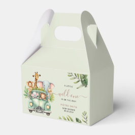 Wild One Safari Animals Boy Baby shower Bedankdoosjes