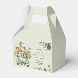 Wild One Safari Animals Boy Baby shower Bedankdoosjes