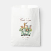 Wild One Safari Animals Boy Baby shower Bedankzakje (Voorkant)