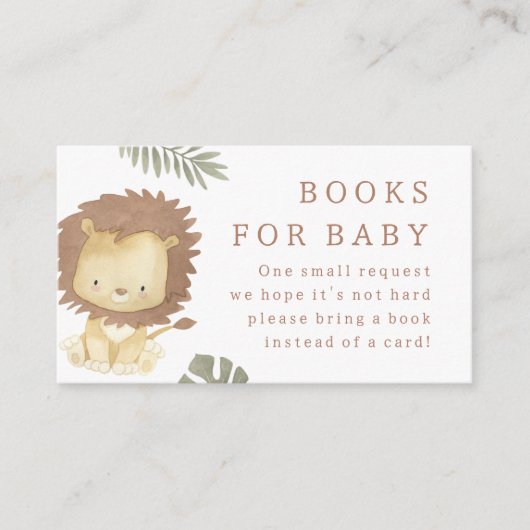 Wild One Safari Animals Boy Baby shower Informatiekaartje (Voorkant)