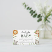 Wild One Safari Animals Boy Baby Shower Informatiekaartje (Staand voorkant)