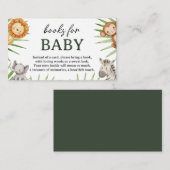 Wild One Safari Animals Boy Baby Shower Informatiekaartje (Voorkant / Achterkant)