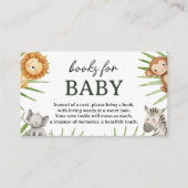 Wild One Safari Animals Boy Baby Shower Informatiekaartje (Voorkant)