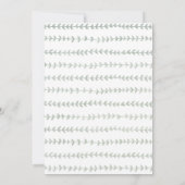 Wild One Safari Animals Boy Baby shower Invitation Kaart (Achterkant)