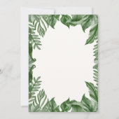 Wild One Safari Animals Boy Baby shower Kaart (Achterkant)